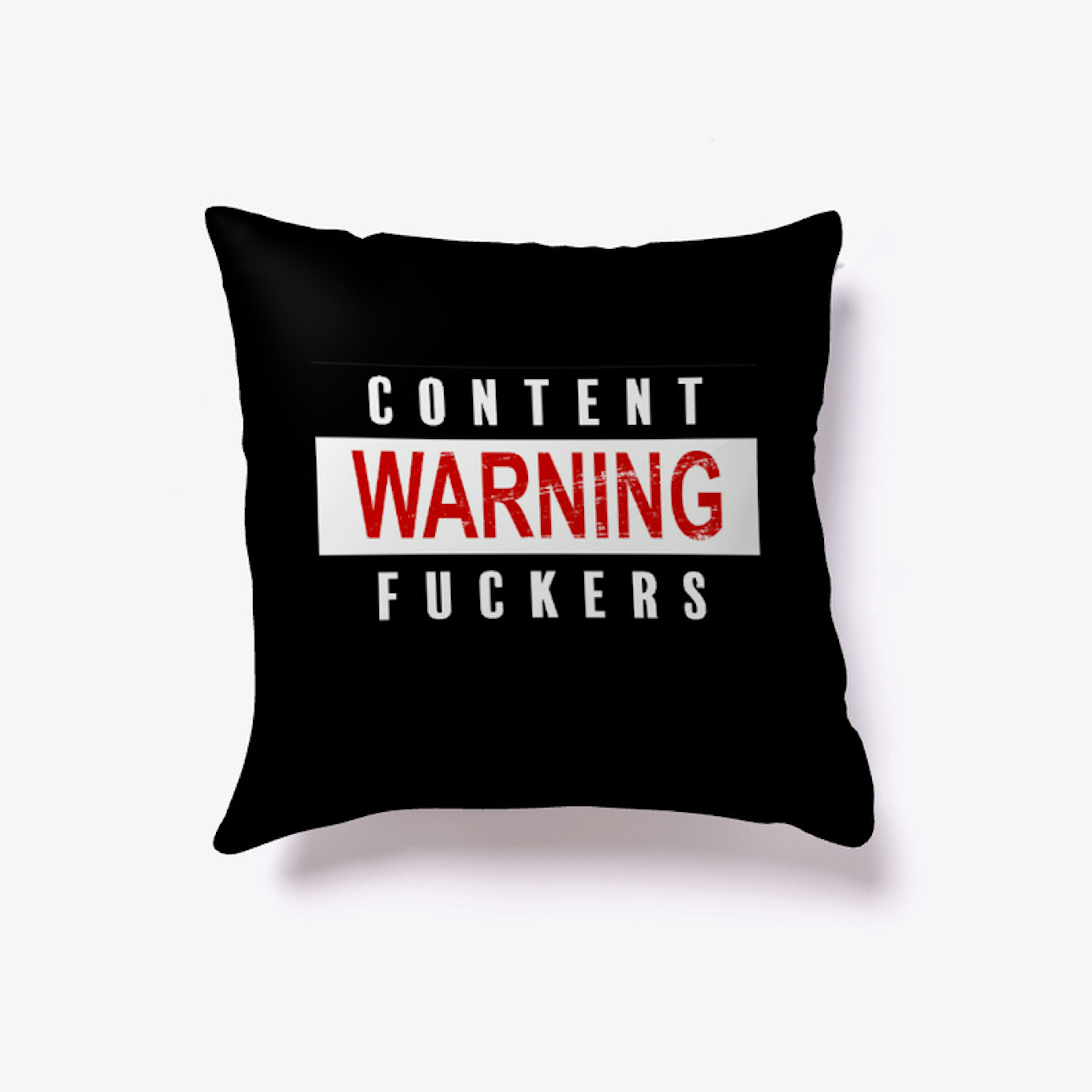 Content Warning Pillow